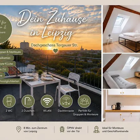 Large Group With 2 Bathrooms & Single Beds Apartment Leipzig